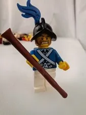 LEGO Pirates Imperial Soldier  Blue Coat Plume/Feather And Weapon 