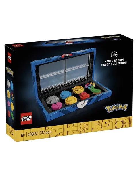 LEGO Pokemon Venusaur, Charizard and Blastoise (72153) + Kanto Badge Set (40892)