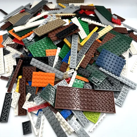 2 lb Genuine LEGO Plates Only Mixed Sizes Colors Clean Used Bulk Lot (LOT 3)