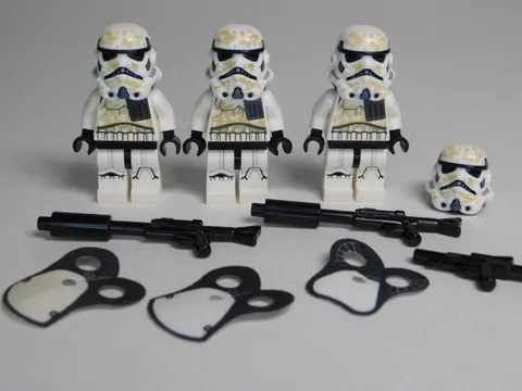 LEGO Stars Wars Sandtrooper lot of (3) Minifigures + BONUS sw0961, sw1157 L👀K!