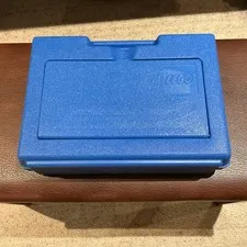Vintage 1983 LEGO Blue Plastic Storage Carrying Case Organizer Box Made in USA