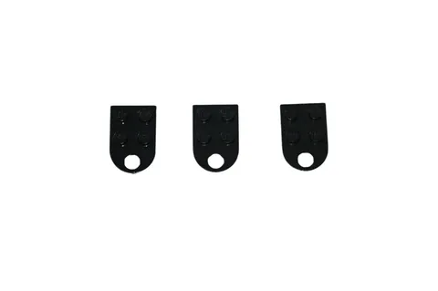 3 Lego® TRAIN Railway 9V RC Magnet Attached 2x2 STANDARD BLACK