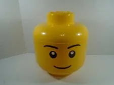 LEGO--MEDIUM STORAGE HEAD--BRICK CONTAINER BOX (LOOK) 