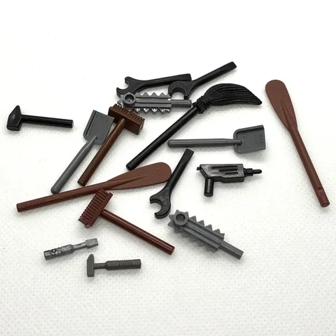 LEGO Minifigure Accessories Tools, Brooms and Oars QTY 16