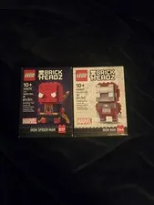 BRAND NEW Brick Headz, Spiderman And Iron Man lot