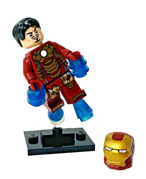 LEGO Iron Man Mark 42 Armor Minifigure sh0065 76006 PLZ READ