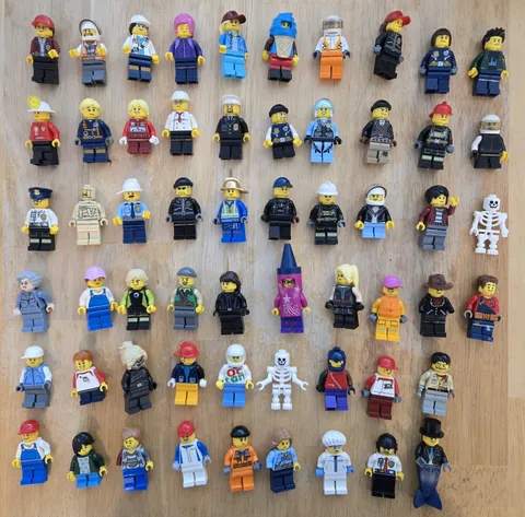 Lot of 58 LEGO Minfigures Mixed Lot