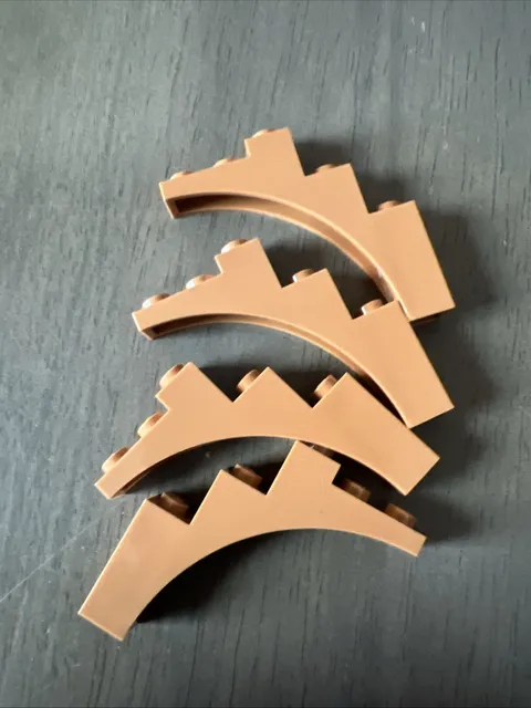 LEGO 2339 Medium Nougat Arch 1 x 5 x 4 - Continuous Bow 4 Pieces