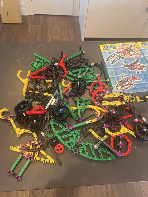 Large LEGO ZNAP Bulk Mixed Pieces Vintage Lot Rare Parts Two Sets!3551 and 3591