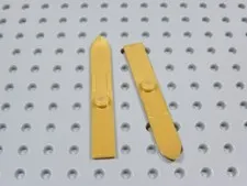 LEGO Lot of 2 Pearl Gold Ski Skis Sports Gear Utensil Minifig BT