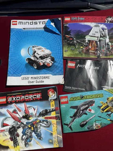 LEGO Instruction Manual Lot Mindstorms Exo Force Harry Potter + More