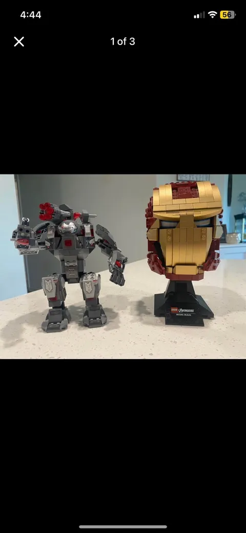 Iron Man Lego Helmet And War Machine