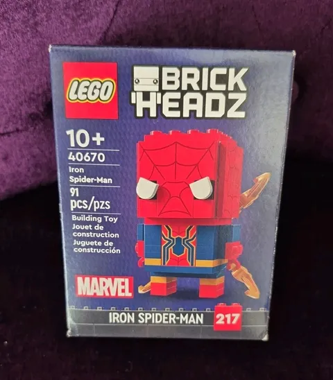 NIB Retired LEGO BRICKHEADZ 40670 - Marvel Comics Super Heroes Iron Spider Man