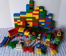 Lego DUPLO Lot Train Octan Vehicles Figures Baby Animals Specialty Pieces Vtg