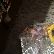 LEGO Bulk Lot Bricks & Pieces Multicolor Pink Purple Green Plastic Bag
