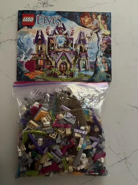 LEGO Elves 41078 Skyra's Mysterious Sky Castle 100% Complete Minifigures Manual