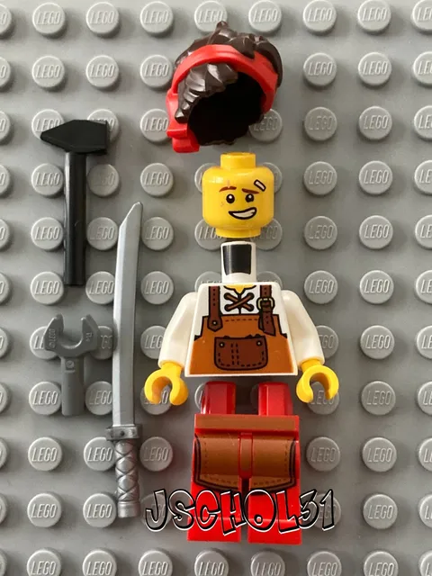 LEGO Ninjago Blacksmith Kai Minifigure from Four Weapons Blacksmith set 71858