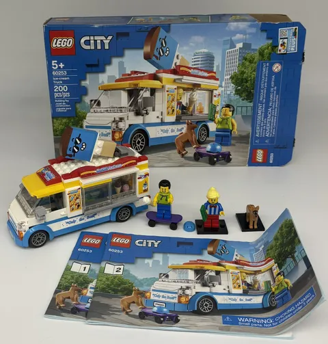 LEGO City Ice Cream Truck Set 60253 Complete W/ Minifigures, Manuals, and box