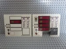 Lego Sticker Sheet x2 Lot 5378 Hogwarts Castle 3rd Ed. 60167/4508655 5378stk01