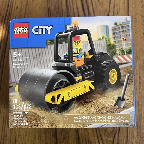 LEGO Retired City Construction Steamroller 60401 Complete Set Boxed 78pc Age 5+