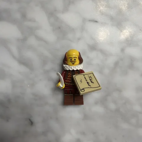 Collectible Lego Minifigure William Shakespeare 71004 The Lego Movie Series 1