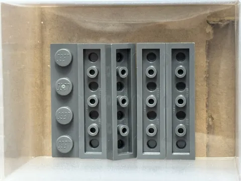 LEGO Parts - Dark Bluish Gray Plate 1 x 4 - No 3710 - QTY 5