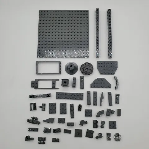 LEGO Dark Bluish Gray Parts Lot 48 pc Star Wars MOC Plate Technic Bricks CLEAN