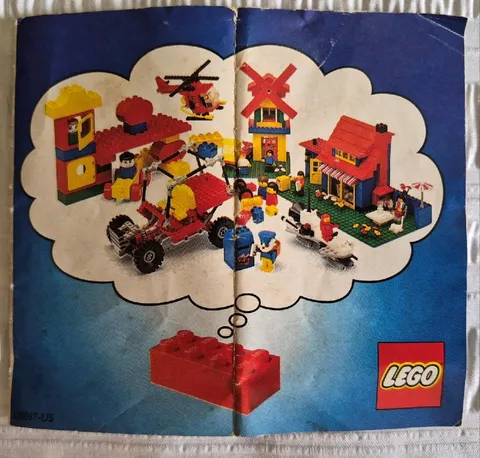 Vintage 1980s ORIGINAL LEGO Set BOOKLET Folder LEGOLAND Color CATALOG Germany