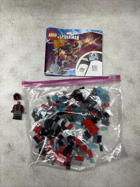 LEGO Miles Morales Spiderman Mech Armor 76171 INCOMPLETE 125 pcs 7+