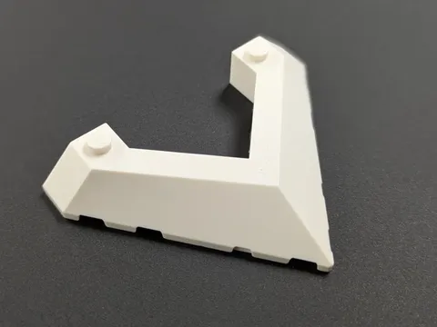 Lego New White Wedge 6 x 8 Pointed Cutout  # 22390