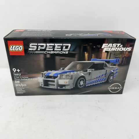 LEGO Speed Champions 2 Fast 2 Furious Nissan Skyline GT-R R34 Paul Walker 76917