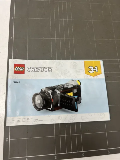 VINTAGE TOY LEGO MANUAL INSTRUCTIONS BOOKLET ART CREATOR 31147 CAMERA