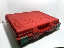 Vintage 80's Lego Red Storage Case Interlego USA. 15" x 13" x 4".