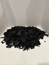 Lot Of 2 Pounds (Lbs) Lego Random Black Parts Pieces Bricks Sorted