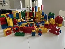Vintage Lego Duplo And Primo Lot 350+ Pieces Minifig Train Motorcycle