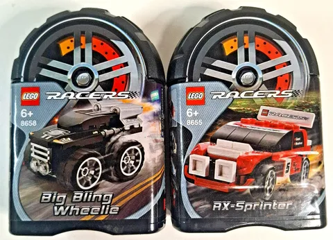 Lego Big Bling Wheelie 8658 , 8655 RX-Sprinter Sealed Mint Condition