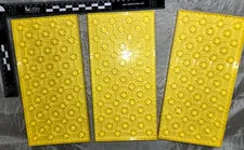 3 pc Lot Lego Duplo 5" by 10" Yellow Base Plates Set of 3 Pale Yellow NICE