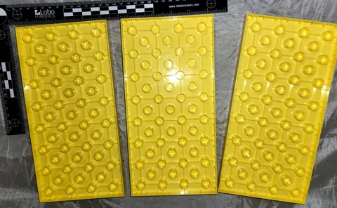 3 pc Lot Lego Duplo 5" by 10" Yellow Base Plates Set of 3 Pale Yellow NICE