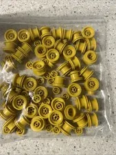 Lego Yellow Wheel Hub Centers Assorted Sized Lot