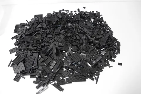 LEGO ® parts bundle 1.8 kg | plates black | plates kiloware