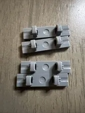 LEGO 44822 Dark Bluish Gray Hinge Tile 1 x 4 Locking Dual 1 Finger on Top x4