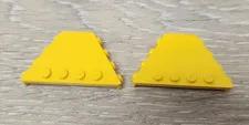 Lego 30022 Yellow Trapeziod Vehicle Tipper End Flat Without Pins Lot Of 2