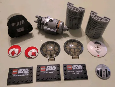 LEGO Star Wars Replacement Parts Lot Helmet Plaque Windshield Dish 