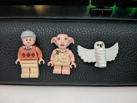 Lot of 3 LEGO Harry Potter Minifigures Uncle Vernon Dursley  + Dobby (Elf) 75968