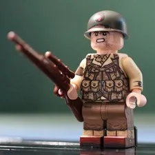 LEGO Minifig Co. Custom WW2 US 34th Division Soldier With BrickArms