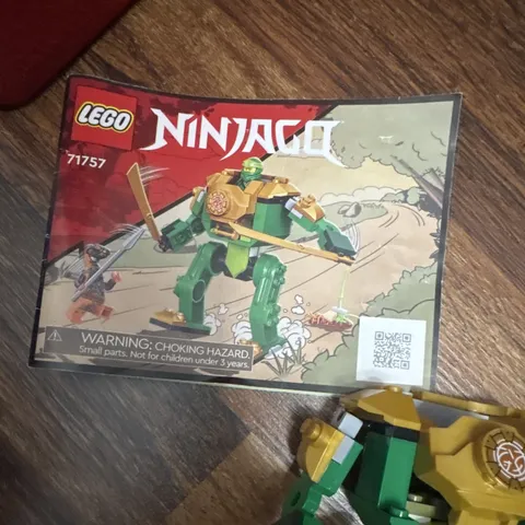 LEGO NINJAGO Lloyd's Ninja Mech 71757 57pc Lloyd Mechs Set Box