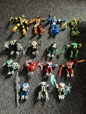 NO SHIPPING INTERNATIONAL-Massive 53 LEGO Bionicle & Hero Factory Figures- 8 lbs