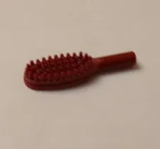 Lego x1 Dark Red Utensil Hair Brush, 10mm Handle, 3852b (028-297)