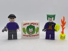 Lego Joker BAT005 & Henchman BAT007 Minifigure Authentic 2006