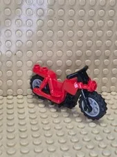 LEGO #65521 - Red Motorcycle w/Black Chassis - NO Cracks/Scratches